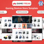 Game Freak – Gaming Devices & Accessories WooCommerce Elementor Template