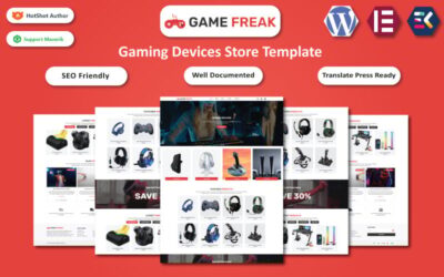 Game Freak – Gaming Devices & Accessories WooCommerce Elementor Template