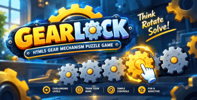 Gearlock | HTML5 Gear Mechanism Puzzle Game