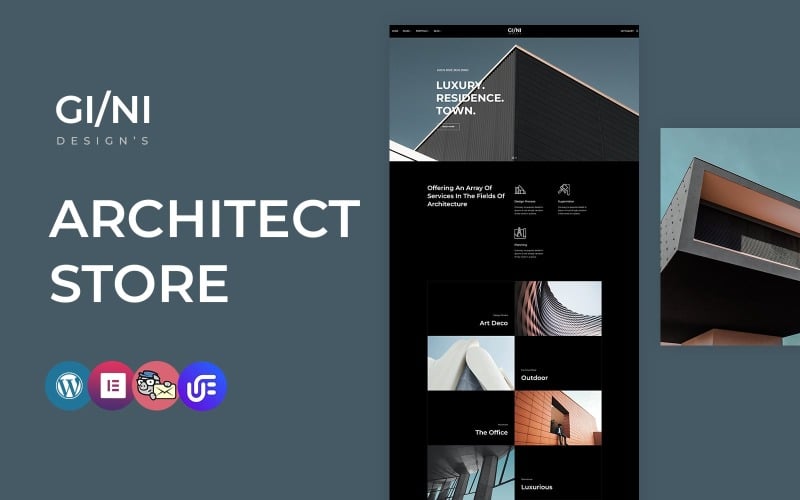 Gini - Architecture WordPress Elementor CMS Theme Gini - Architecture WordPress Elementor CMS Theme