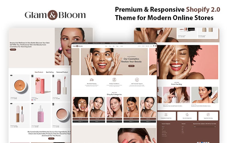 GlamBloom – The Ultimate Shopify Theme for Beauty, Cosmetics & Salons GlamBloom – The Ultimate Shopify Theme for Beauty, Cosmetics & Salons