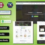 Glitter Cleaners - Cleaning Service & Tools WooCommerce Elementor Template