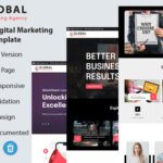 Global Marketing Agency - Digital Marketing & Consulting Agency Clean Bootstrap HTML5 Website