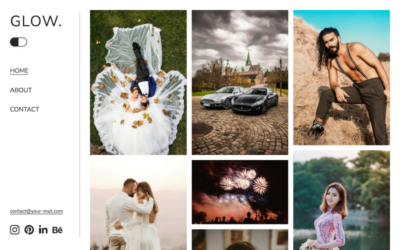 Glow Template - Minimalist Photography HTML Template Made From Scratch