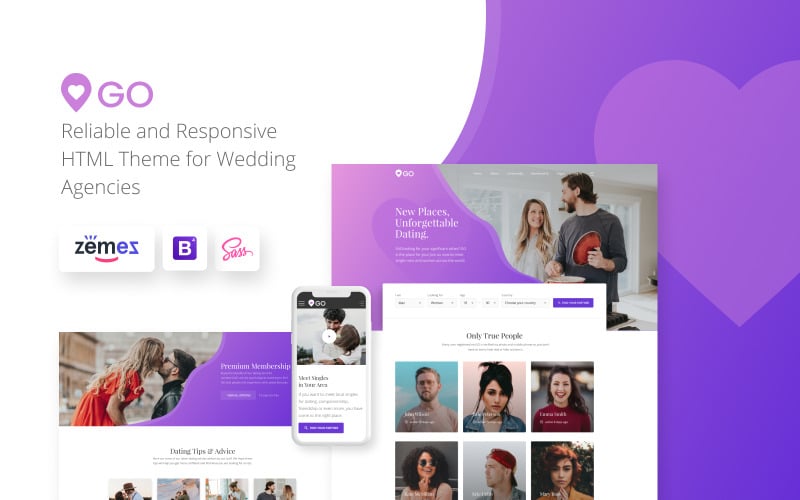 GO - Dating Agency Elegant Multipage HTML Website Template GO - Dating Agency Elegant Multipage HTML Website Template