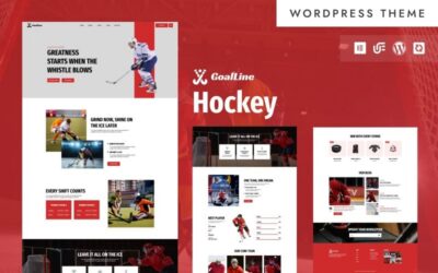 GoalLine - Hockey Gear & Equipment WooCommerce WordPress Elementor Theme
