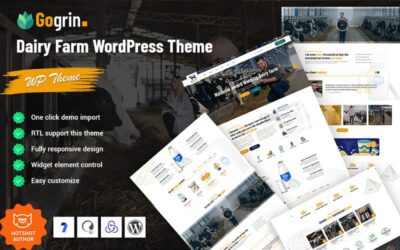 Gogrin - Farm Dairy  WordPress Theme