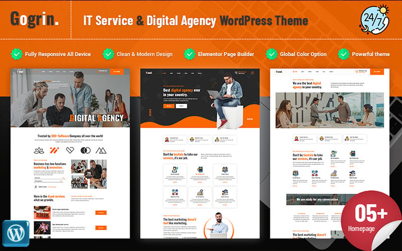 Gogrin - IT Service & Digital Agency WordPress Theme Gogrin - IT Service & Digital Agency WordPress Theme