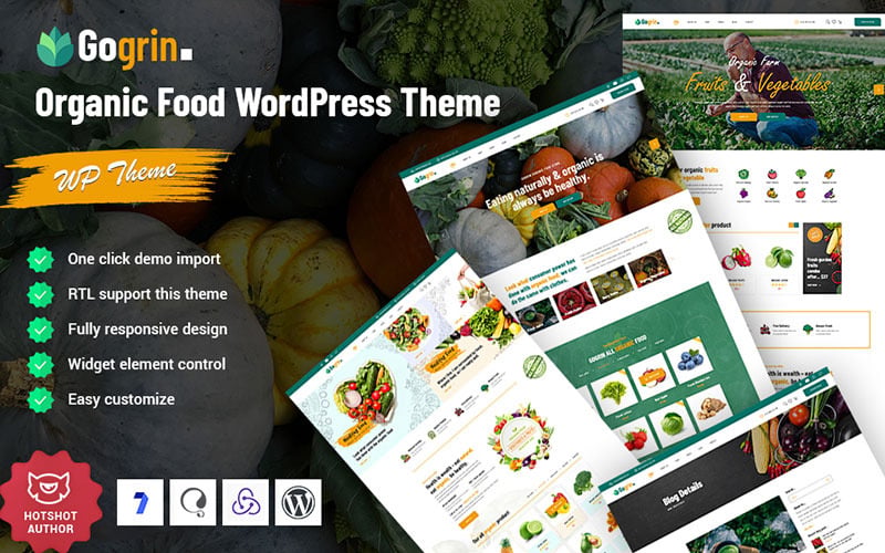 Gogrin - Organic Food Responsive WordPress Theme Gogrin - Organic Food Responsive WordPress Theme