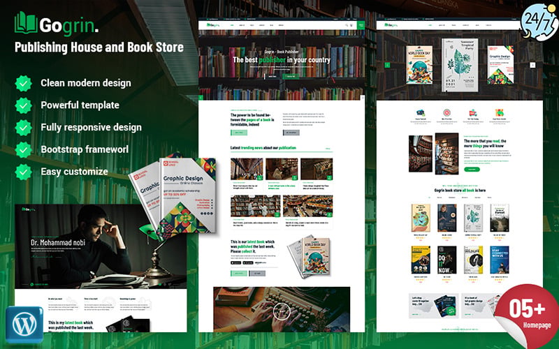 Gogrin - Publishing House and Book Store WordPress Theme Gogrin - Publishing House and Book Store WordPress Theme