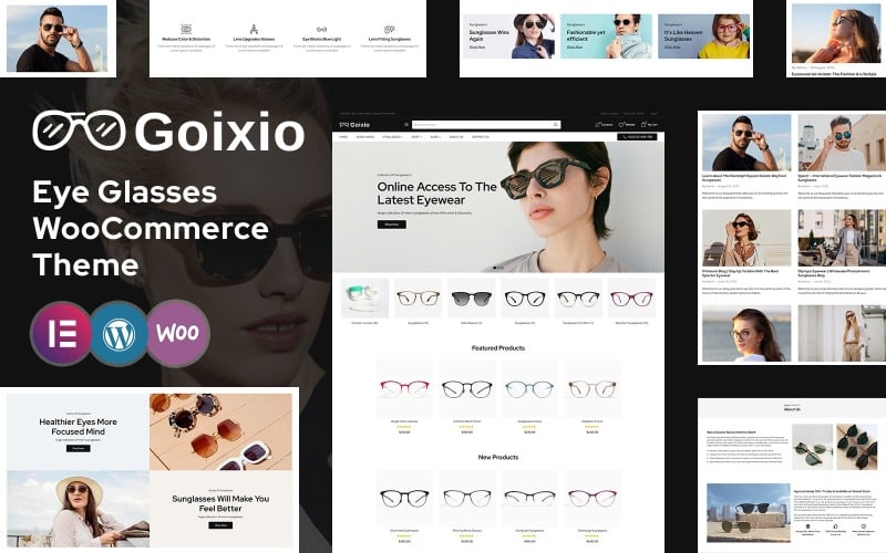 Goixio - Sunglasses, Eye Glasses WooCommerce Theme Goixio - Sunglasses, Eye Glasses WooCommerce Theme