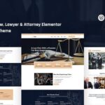 Goldlaw - Law, Lawyer & Attorney Elementor WordPress Theme