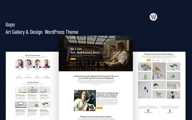 Gopo - Art Gallery and Design WordPress Theme Gopo - Art Gallery and Design WordPress Theme