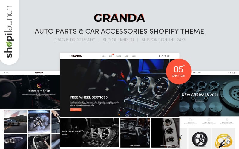 Granda - Auto Parts And Car Accessories Shopify Theme Granda - Auto Parts And Car Accessories Shopify Theme