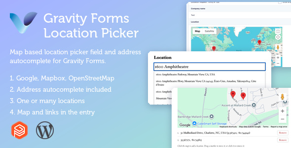 Gravity Forms Location Picker & Address Autocomplete Gravity Forms Location Picker & Address Autocomplete