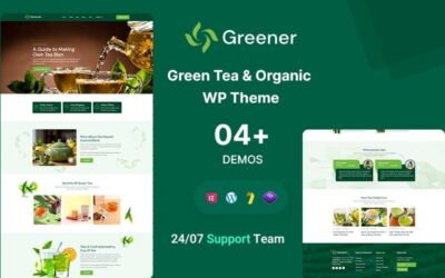 Greener - Green Tea and Organic Company WordPress Theme