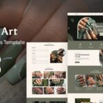 Grineils - Nail Salon And Nail Art WordPress Elementor Theme