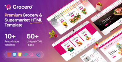 Grocero – Grocery & Organic Food eCommerce HTML Template
