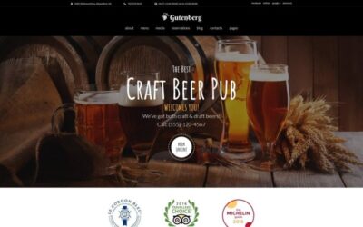GutenBerg - Elemetor Beer Pub and Brewery WordPress Theme
