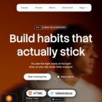Habitline - Mobile App & SaaS Landing Page Tailwind CSS 4 HTML Template