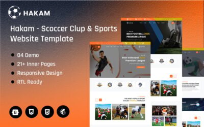 Hakam - Scoccer Clup & Sports  Website Template