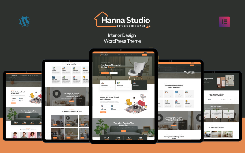 Hanna Studio - Interior Design WordPress Theme Hanna Studio - Interior Design WordPress Theme