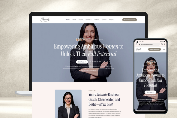 Hannah - Female Coach & Consultant Elementor Template Hannah - Female Coach & Consultant Elementor Template