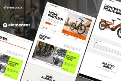 Haraka – Electric Bike Store Elementor Pro Template Kit