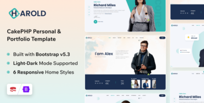 Harold - Personal Portfolio CakePHP Template