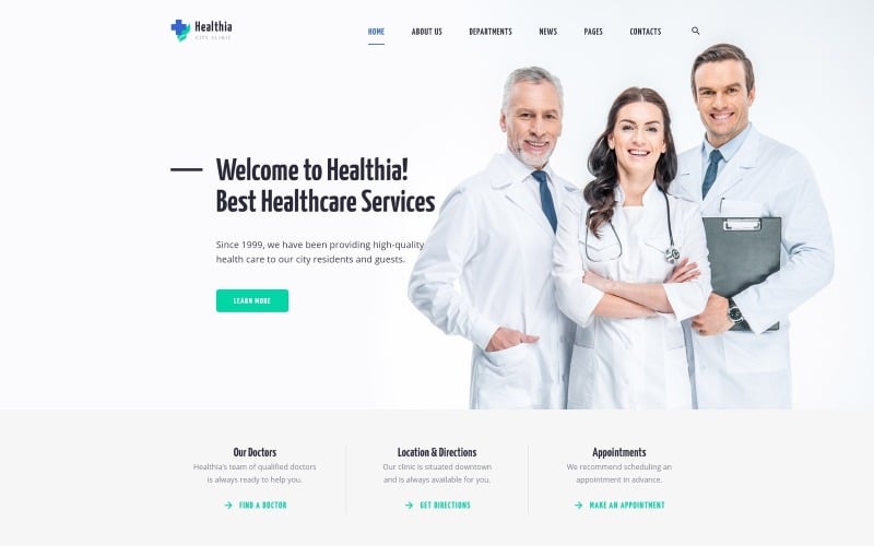Healthia - Medical & Healthcare Clean Multipage HTML Website Template Healthia - Medical & Healthcare Clean Multipage HTML Website Template
