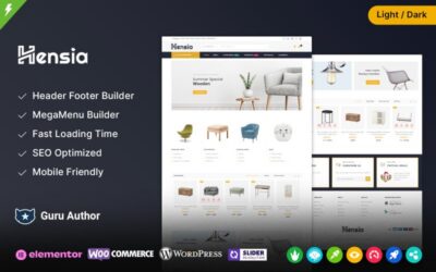 Hensia - Furniture and Home Interior WooCommerce Theme