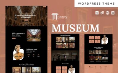 Hestory - Art Museum & Exhibition Gallery WooCommerce WordPress Elementor Theme