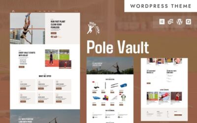 High Jump - Track & Field Pole Vault Events WordPress Woocommerce Elementor Theme