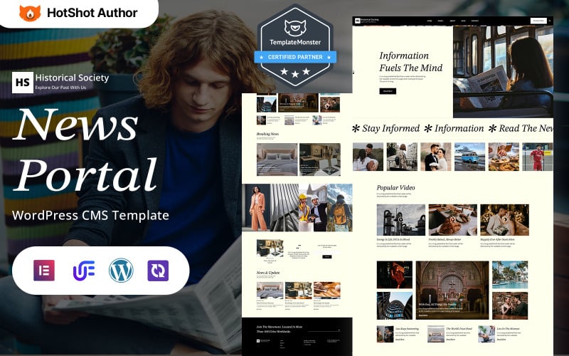 Historical Society - Ultimate News And Magazine WordPress Elementor Theme Historical Society - Ultimate News And Magazine WordPress Elementor Theme