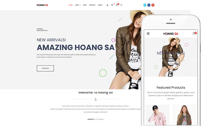 Hoang Sa - Modern Fashion Theme WooCommerce Theme Hoang Sa - Modern Fashion Theme WooCommerce Theme