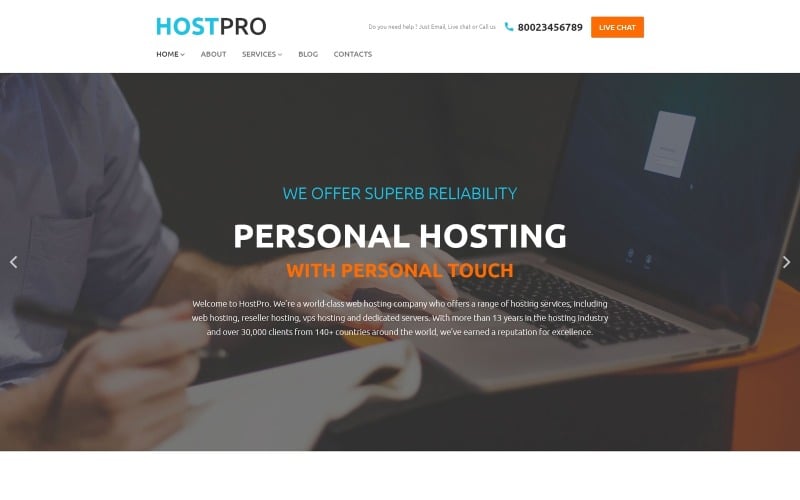 HostPro WordPress Theme HostPro WordPress Theme