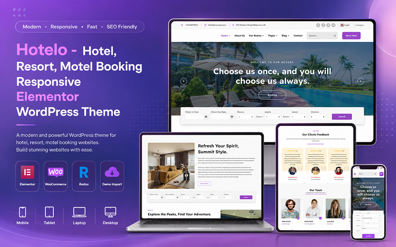 Hotelo - Hotel, Resort, Motel Booking Responsive Elementor WordPress Theme Hotelo - Hotel, Resort, Motel Booking Responsive Elementor WordPress Theme