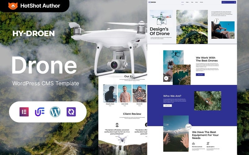 Hydroen - Drone Startup And Copter WordPress Elementor Theme Hydroen - Drone Startup And Copter WordPress Elementor Theme