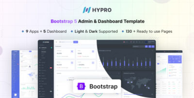 Hypro - Admin & Dashboard Template (Dark/Light)