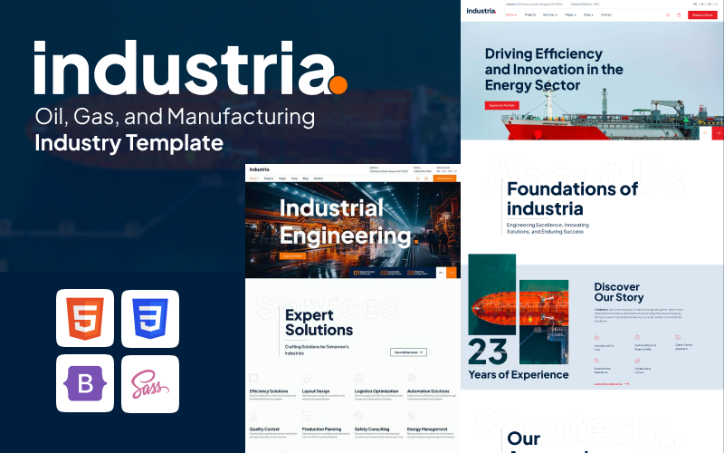 Industria - Modern Oil, Gas, and Industrial Engineering Bootstrap 5 & HTML5 Template Industria - Modern Oil, Gas, and Industrial Engineering Bootstrap 5 & HTML5 Template
