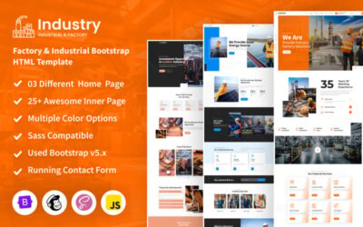 Industry - Factory & Industrial Bootstrap HTML Template