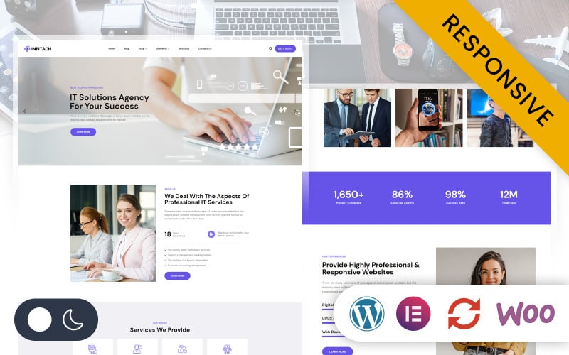 Infitach - IT Solutions and Service Elementor WordPress Responsive Theme Infitach - IT Solutions and Service Elementor WordPress Responsive Theme