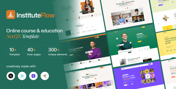 InstituteFlow - Education & Online Course NextJS Template InstituteFlow - Education & Online Course NextJS Template