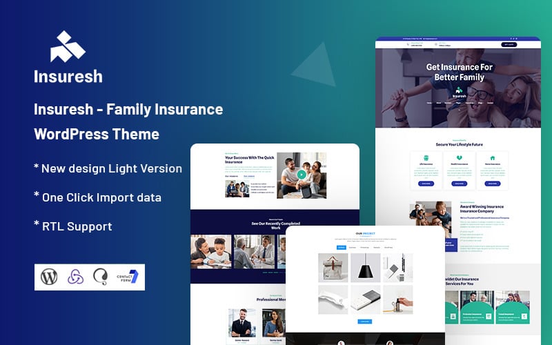 Insuresh - Family Insurance WordPress Theme Insuresh - Family Insurance WordPress Theme