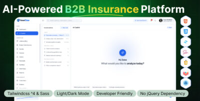 InsurFlow - AI-Powered B2B Insurance Platform HTML Template