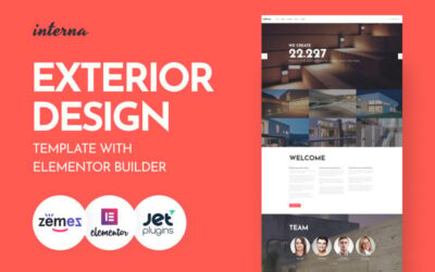 Interna - Architecture Firm & Exterior Design WordPress Theme with Elementor Builder