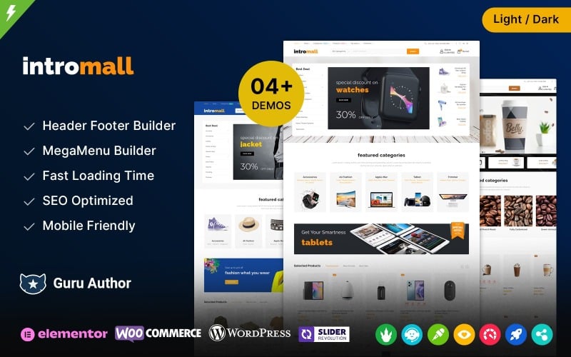 Intromall - Mega Store Multipurpose Elementor WooCommerce Theme Intromall - Mega Store Multipurpose Elementor WooCommerce Theme