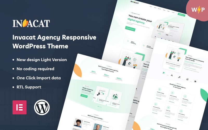 Invacat - Agency WordPress Theme Invacat - Agency WordPress Theme