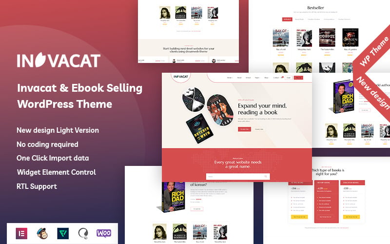 Invacat - Ebook Selling WordPress Theme Invacat - Ebook Selling WordPress Theme