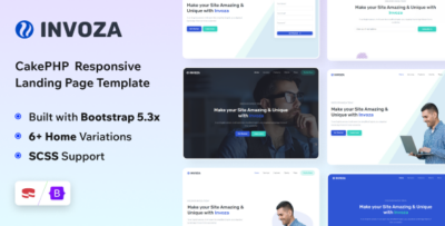 Invoza - CakePHP Landing Page Template
